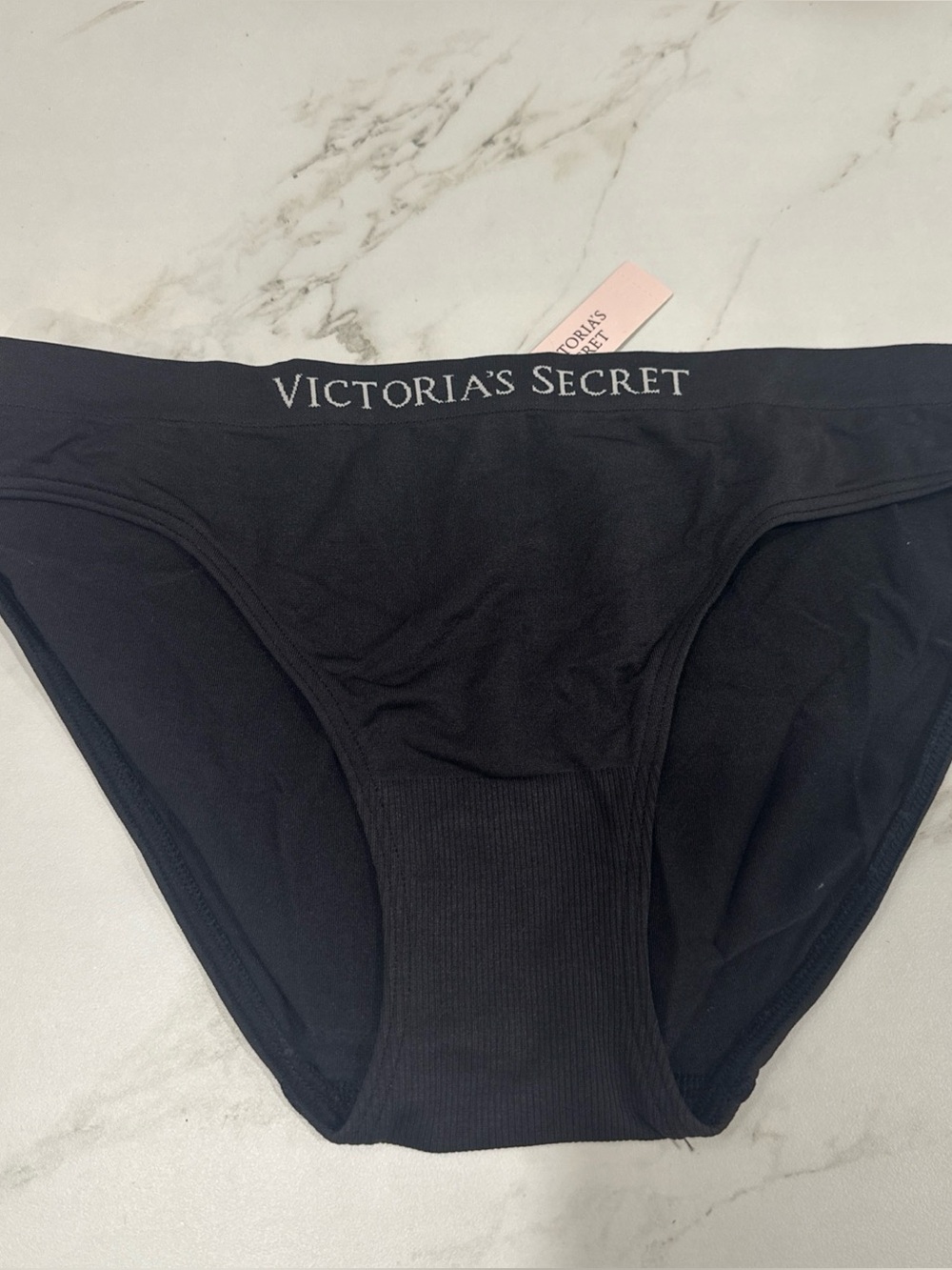 Victoria's Secret Black Seamless Bikini Brief - Black
